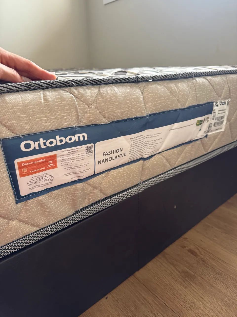 Cama Box - Colchão ortobom + base  - Foto 2
