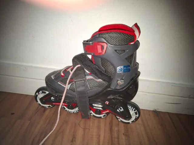 Patins Oxelo+Kit proteção e capacete - Foto 2