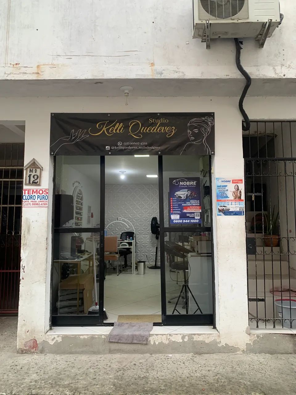 Porta de vidro e alumínio  - Foto 2