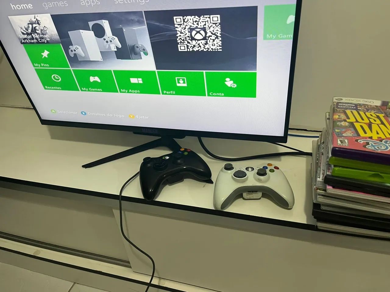 Xbox 360 slim desbloqueado 20 jogos físicos 2 controles <br>20 jogos físicos <br><br>Coloca 650 - Foto 4