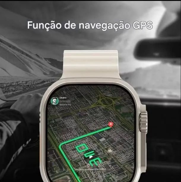 Smartwatch ultra 3 da microwear pega chip de operadora verdadeiro celular de pulso  - Foto 5