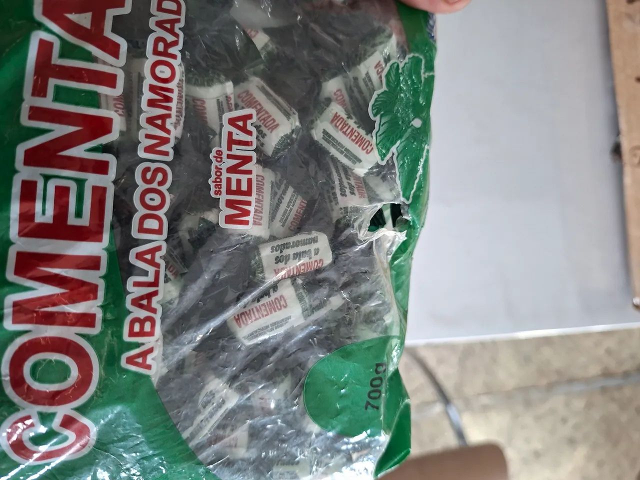 Bala Comentada sabor Menta 700g - Foto 5