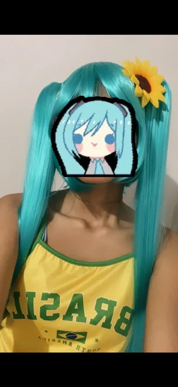 Peruca da Hatsune Miku
