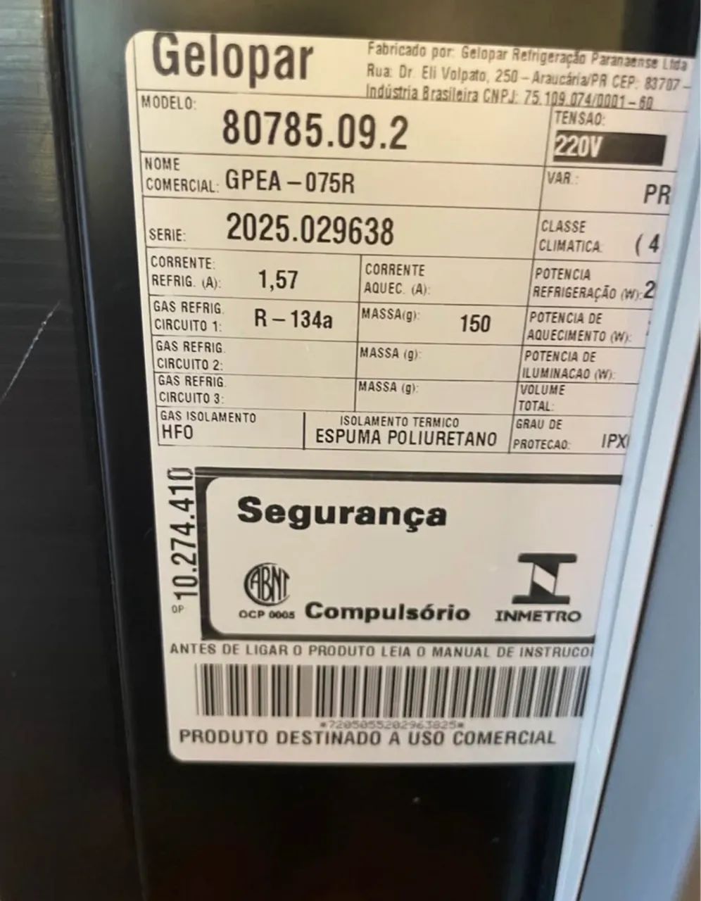 Vitrine refrigerada Gelopar - Foto 4