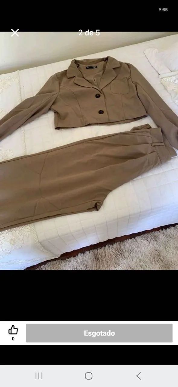 Conjunto calça casaco shein - Foto 3