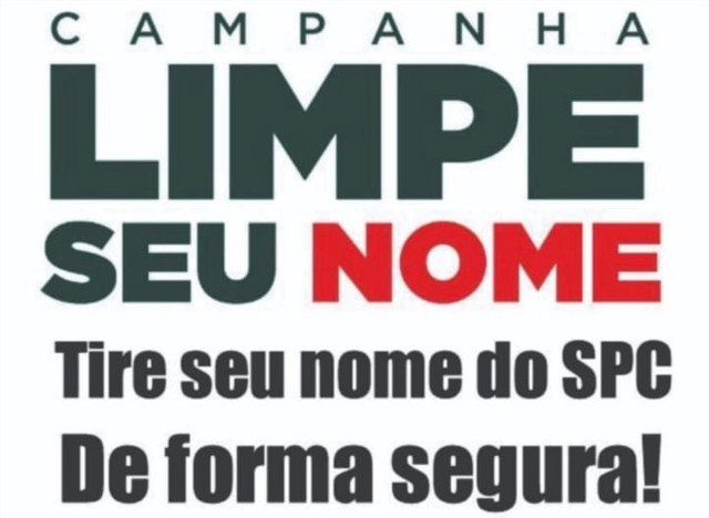 Tire seu nome do SPC/Serasa!!!