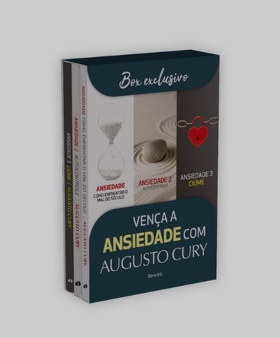 Box Vença a ansiedade com Augusto Cury - Vol.1, 2 e 3