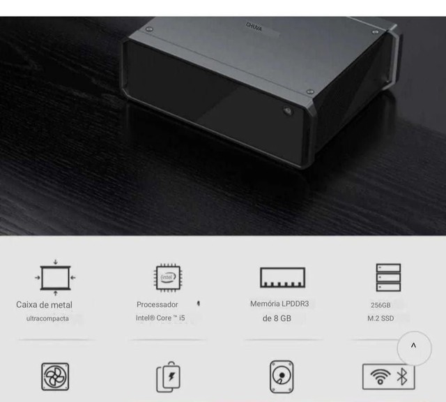 Mini Pc Chuwi Corebox I5 Inside Com 8gb de Ram 256gb Promoção Black Friday