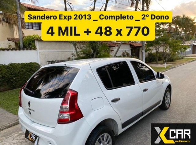 SANDERO EXPRESSION 1.0 2013 _ COMPLETO _ 2º DONO _ POUCO RODADO