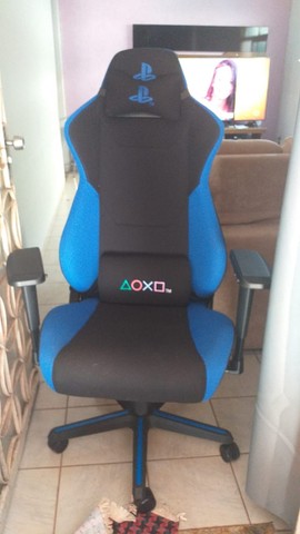 Cadeira Gamer Playstation By Pcyes - Azul (nova otimo preço) aceito trocas