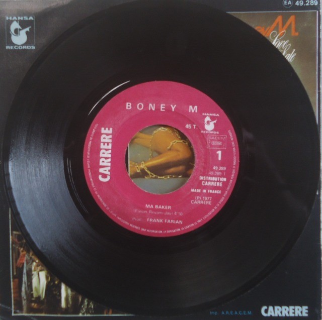 Boney M. 1977 Ma Baker, Disco De Vinil Compacto 7 Importado - Foto 4