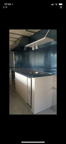 trailer lanche 3mtx2mt  emplacado em acm preto pronta entrega - Foto 5