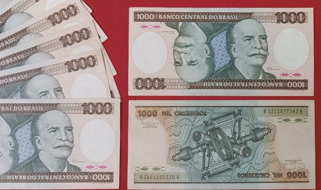 Cédula antiga de coleção. 1000 Cruzeiros / 1 Barão. R$ 20,00 cada.  - Foto 3