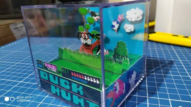 Cubo diorama - Caça ao Pato - nes - Foto 2