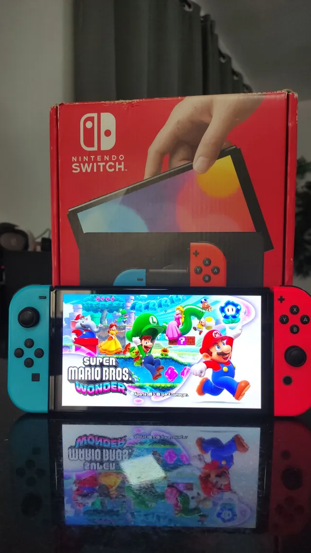 Nintendo Switch Oled 64gb + 512gb Desbloqueado 30 Jogos