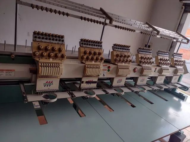Maquina de bordar Tajima 6 cabeças, 9 agulhas