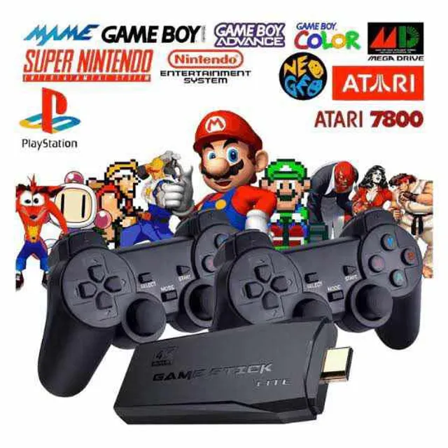 Retro Super Console X Cube Console de Videogame com Joystick, 60000 Jogos 3D  Embutidos para PSP