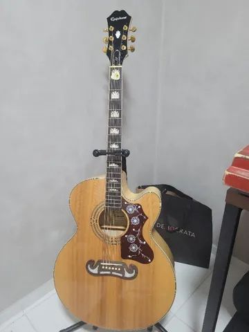 Violão Epiphone Ej 200 sce natural ej200 ej-200