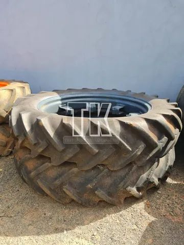 cod.712 - Par de pneus finos 12-4/36 GoodYear - TK Tratores Nova Andradina - MS  - Foto 4