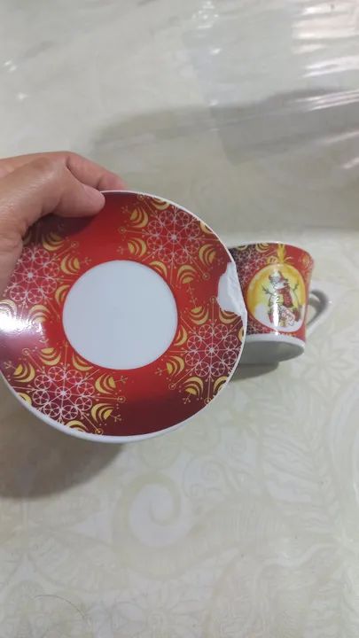 Jogo de xícara de chá, com pires e suporte  - Foto 6
