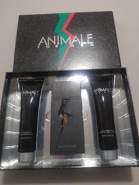 Kit Perfume Animale Masculino - Eau de Toilette + Shave Balm + Hair & Body Wash