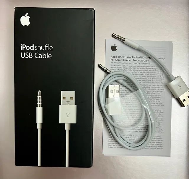 Cabo USB Apple p/ IPod Shuffle - MC003BZ/A - Acessórios de