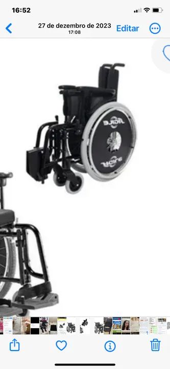 Cadeira de rodas Jaguari de luxo - Foto 4