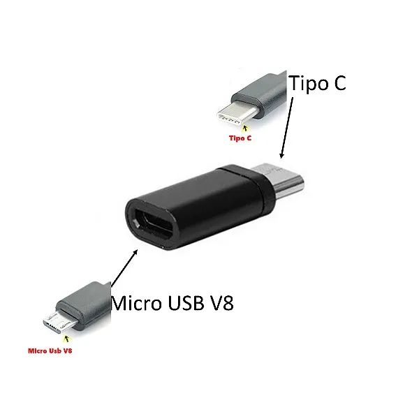 Adaptador OTG Micro USB V8 para Tipo C em São Luís ma  - Foto 2