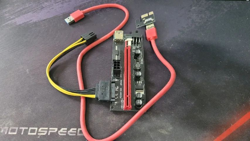 Placa Riser 009s Pci Express Cabo Extensor Usb 3.0 - Foto 2