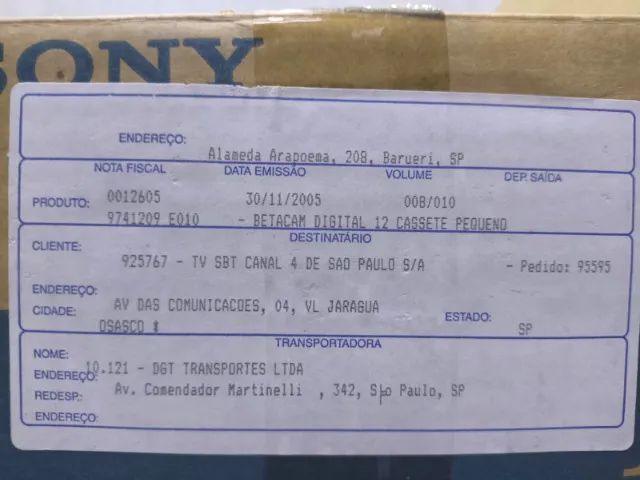  Fita de Vídeo Betacam Digital Sony BCT-D12 Novas - Foto 2