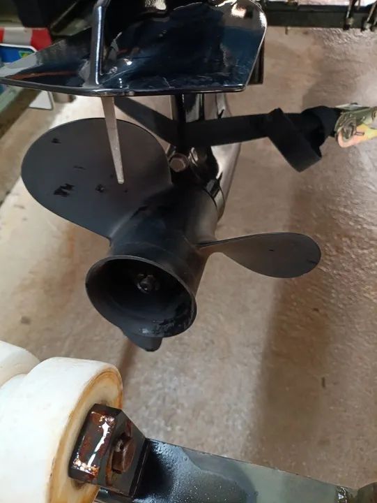 Barco de alumínio Sanáutica com motor 30hp - Foto 4