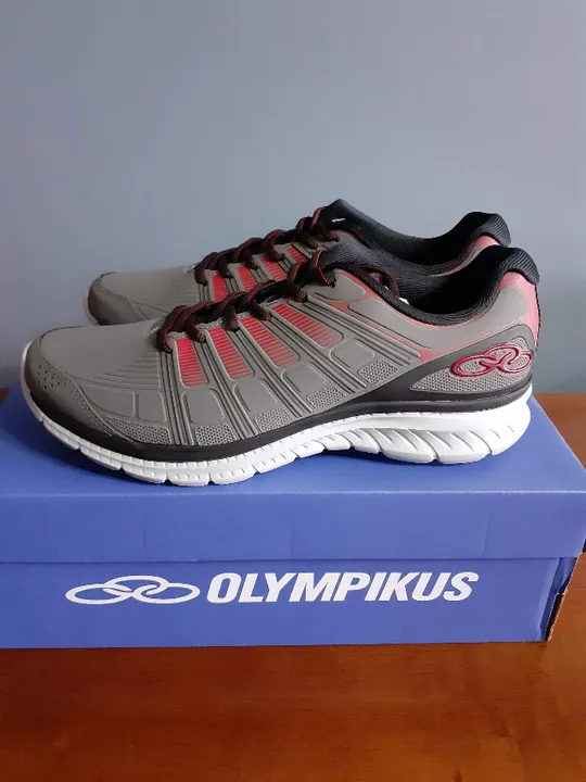 Tênis Olympikus Vetor Masculino - Cinza/Vermelho - Números 41 e 43 - Novo