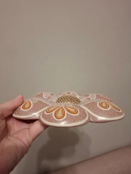 Adorno de parede em formato de flor do Vale do Jequitinhonha (MG) - Foto 6