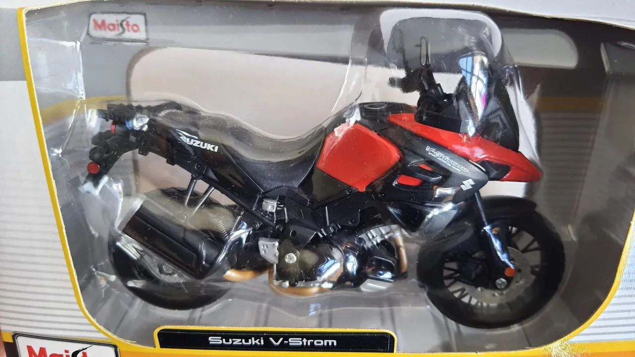 Miniatura Moto Suzuki V-Strom - Maisto 1:12 - Foto 6