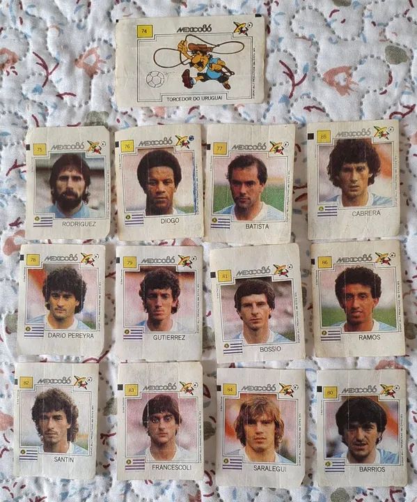 Figurinhas Ping Pong México 1986 Uruguai - Foto 4