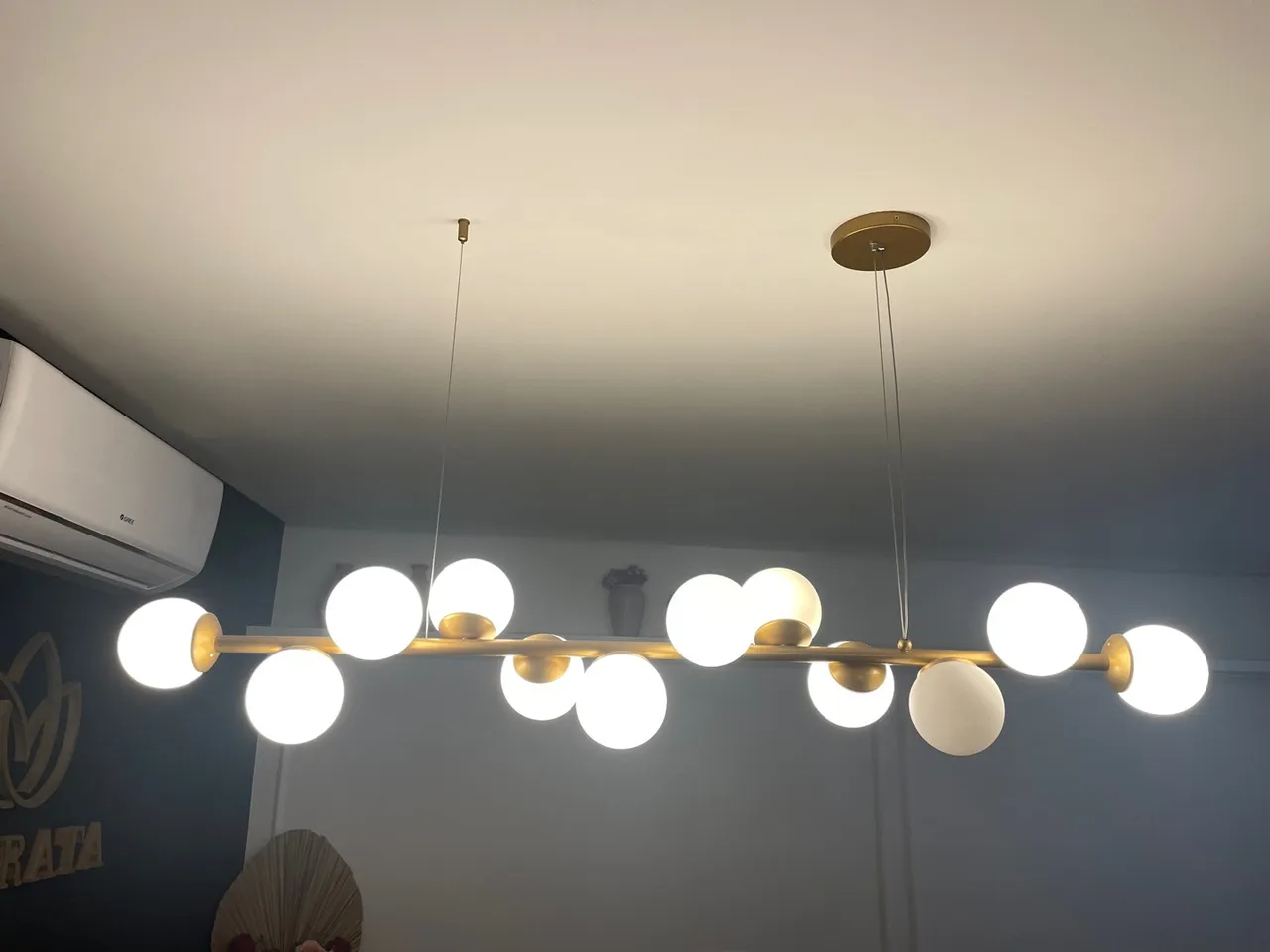 Lustre tipo pendete com mini cúpula