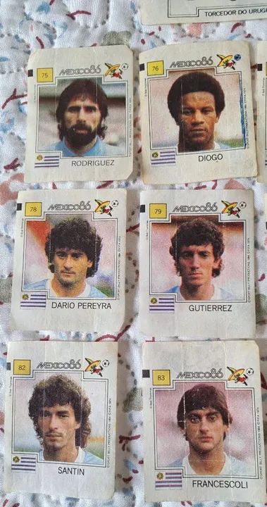 Figurinhas Ping Pong México 1986 Uruguai - Foto 2