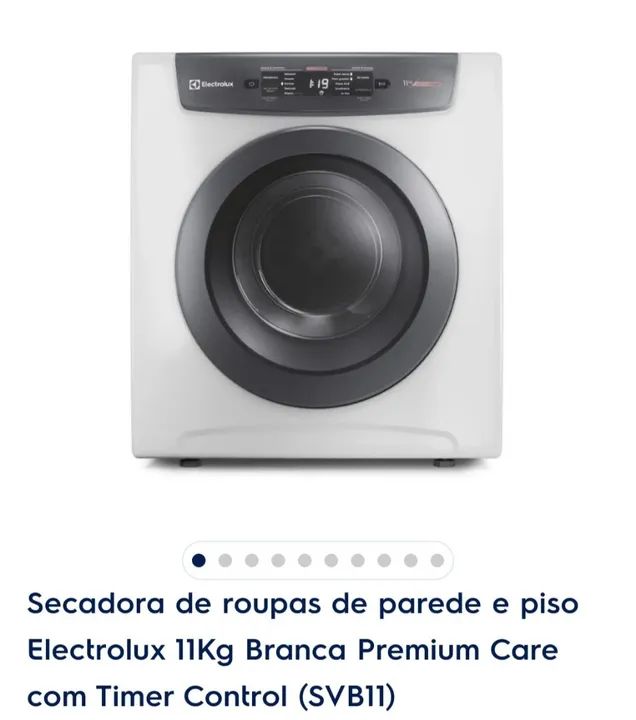 Secadora de Roupas Electrolux 11kg Branca Premium Care