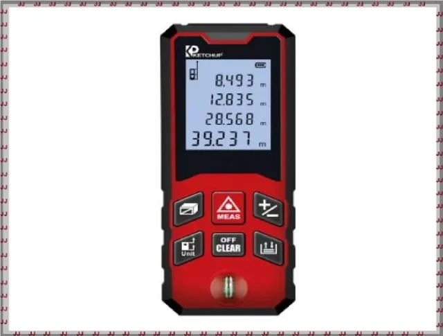Trena a laser 40 m - área - volume - graus