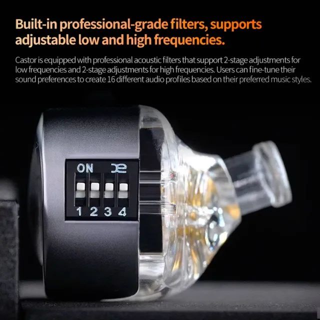 Fone de Ouvido Kz Castor sem Mic Retorno de Palco Original Lacrado - Foto 6