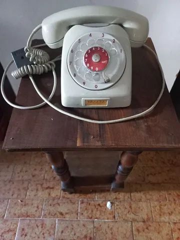Mesinha de telefone antiga madeira  - Foto 3