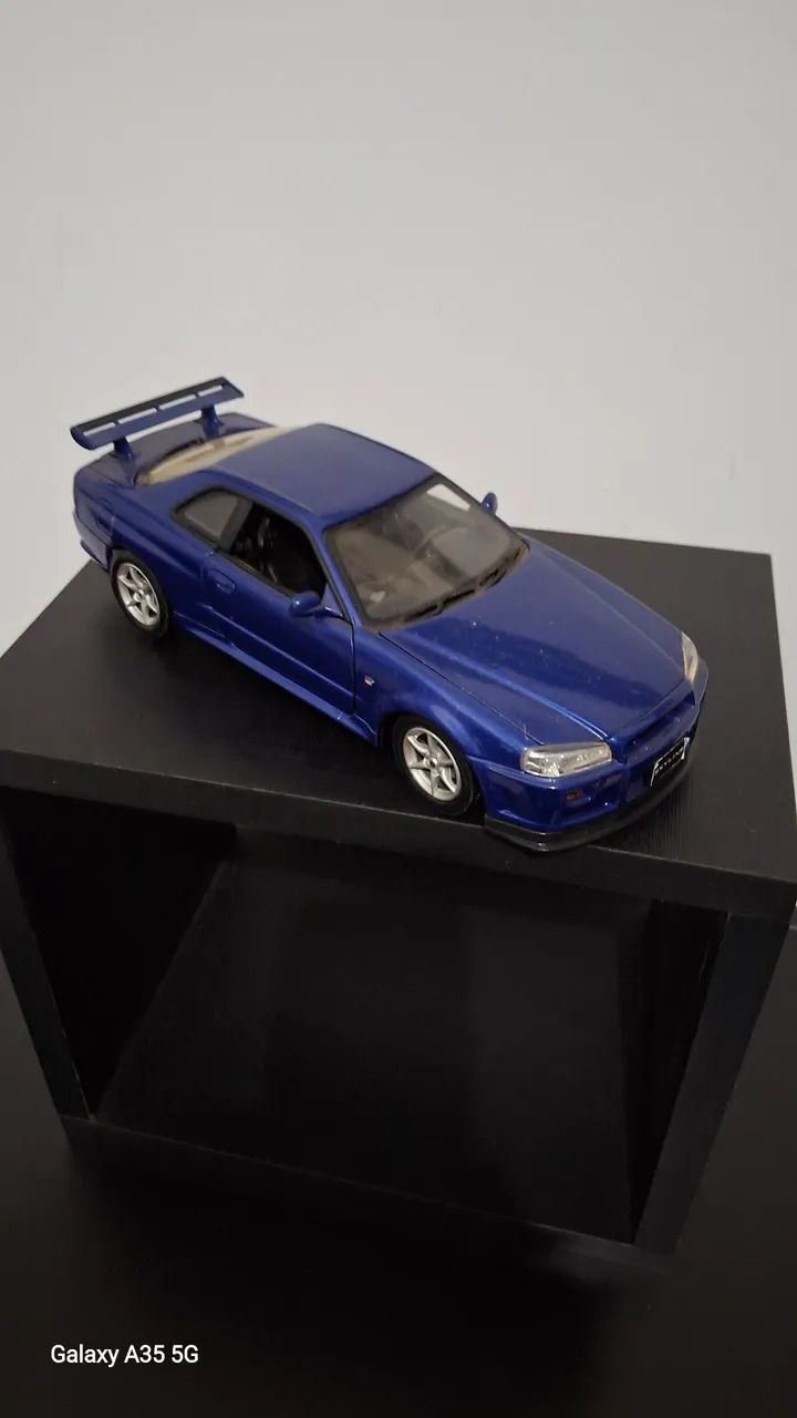 Miniatura Nissan Skyline R34 Azul