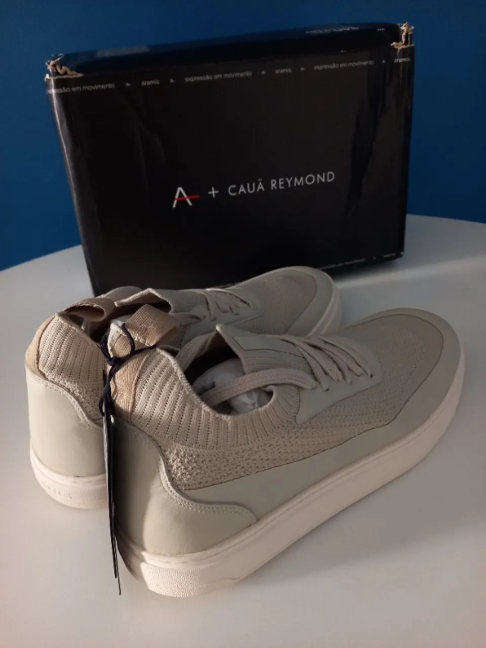Tênis Aramis Legacy Dynamic Cauã Reymond off-white Tam. 42