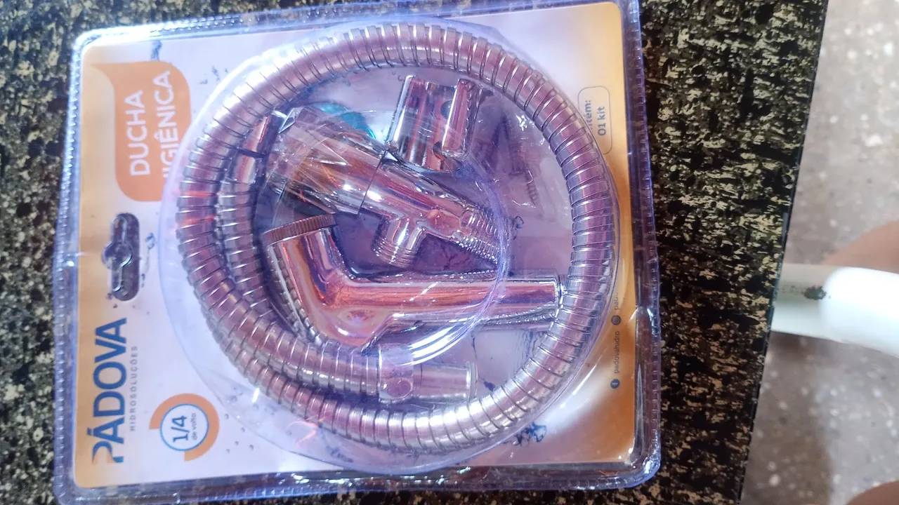 Ducha Higiênica Padova Kit 1/4 de Volta