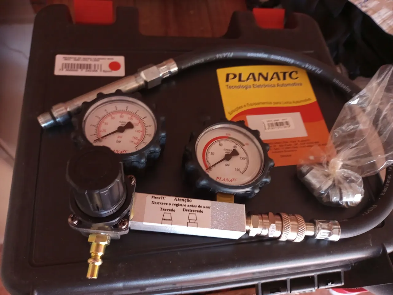 Aparelho medidor vazão dos cilindros do motor Plana TC MVC 3000/3200