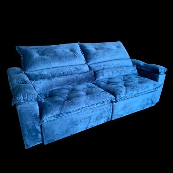 Sofá 5 Lugares Retrátil e Reclinável Conforto e Elegância!! 726tt6 - Foto 4