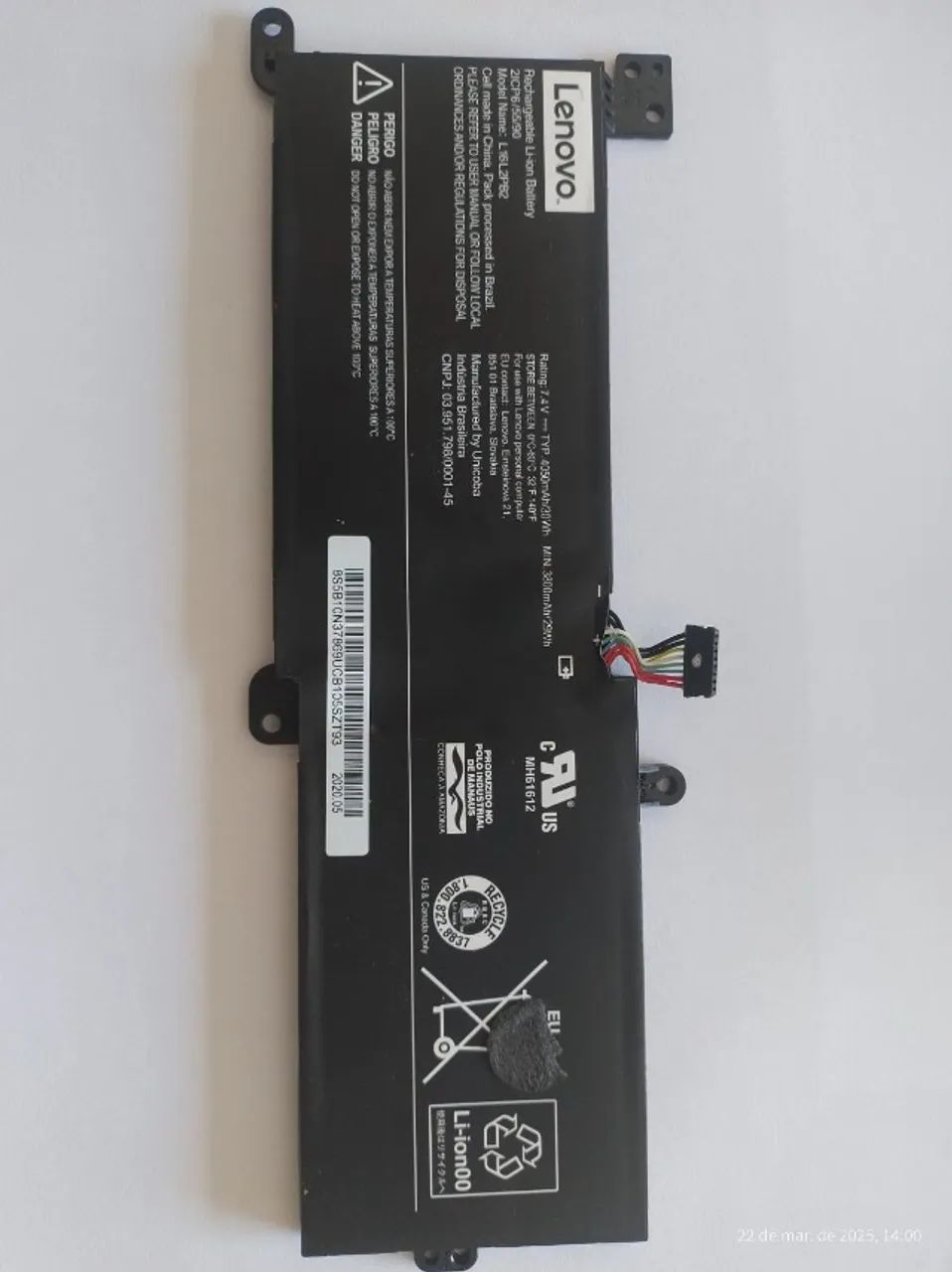 Bateria Lenovo Ideapad S145-15IWL L16L2PB2 L16M2PB2 - Foto 4