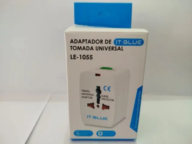 Adaptador Europeu universal de tomada para diversos Paises (Jk Eletrônicos)