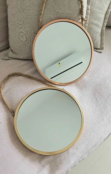 Espelho Redondo com Cordão de Sisal - Foto 2