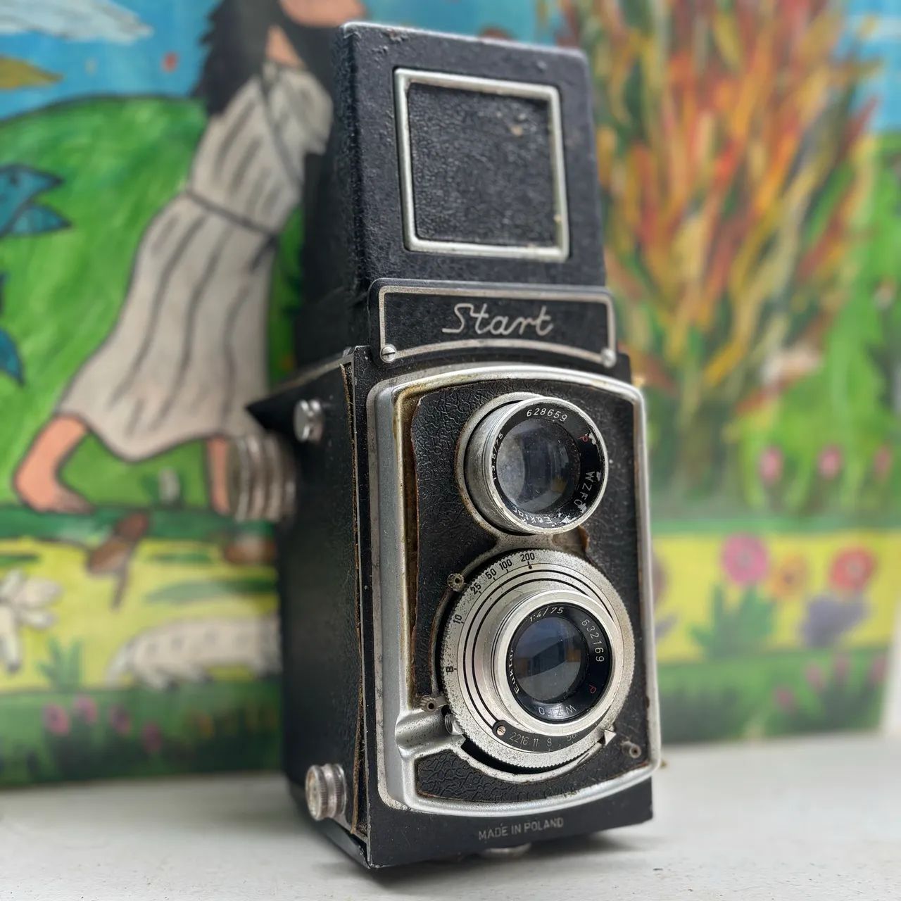 Antiga câmera fotográfica - Start